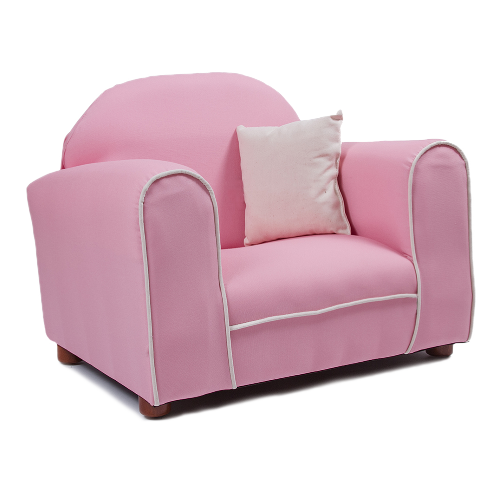 Foto 3 pulgar | Sillón Infantil con Almohada Rosa