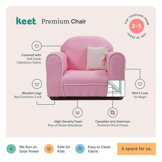 Foto 5 | Sillón Infantil con Almohada Rosa