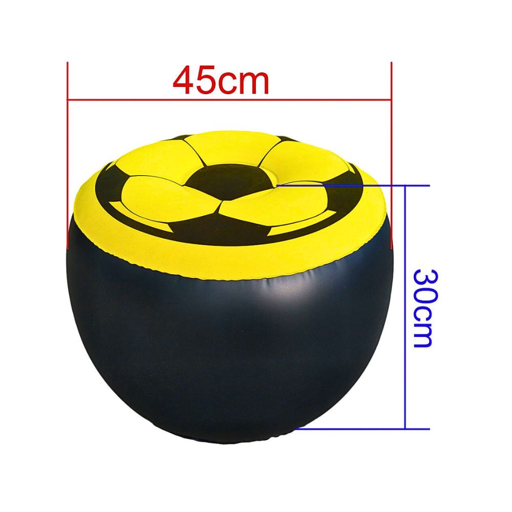 Foto 3 pulgar | Sofá Inflable De Balón 30 Cm X 45 Cm Negro / Amarillo