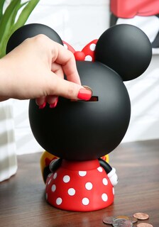 Foto 3 | Banco De Dinero De Pvc Con Minnie Mouse De Disney Sentado - Venta Internacional.