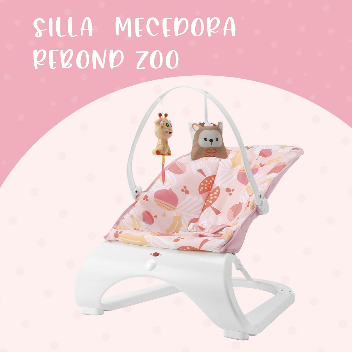 Foto 3 pulgar | Silla Mecedora Mima2 Rosa