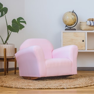 Foto 2 | Silla Mecedora Para Niños Keet Roundy Sillón Infantil Tapizado Con Patas De Madera Maciza, 60.96 X 45.72 X 45.72 C