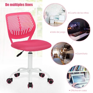 Foto 7 | Silla De Oficina Furniturer Carnation Rosa 40 X 50.5 X 75-87 Cm