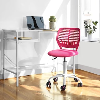 Foto 8 | Silla De Oficina Furniturer Carnation Rosa 40 X 50.5 X 75-87 Cm