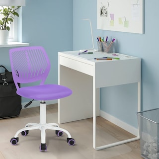 Foto 4 | Silla De Oficina Furniturer Carnation Morado 40 X 50.5 X 75-87 Cm