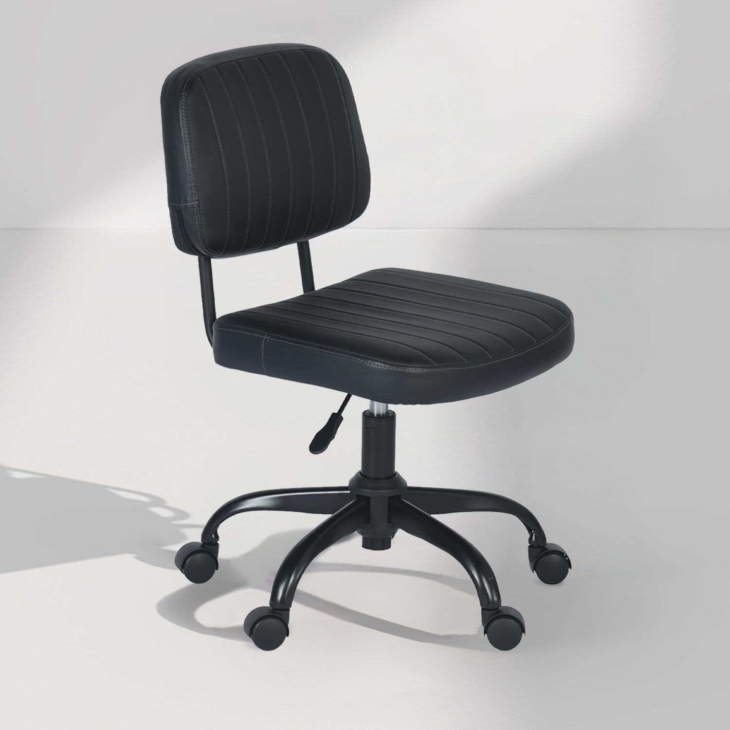 Foto 2 pulgar | Silla De Oficina Furniturer Drave Negro 44 X 52 X 75.5-82.5 Cm
