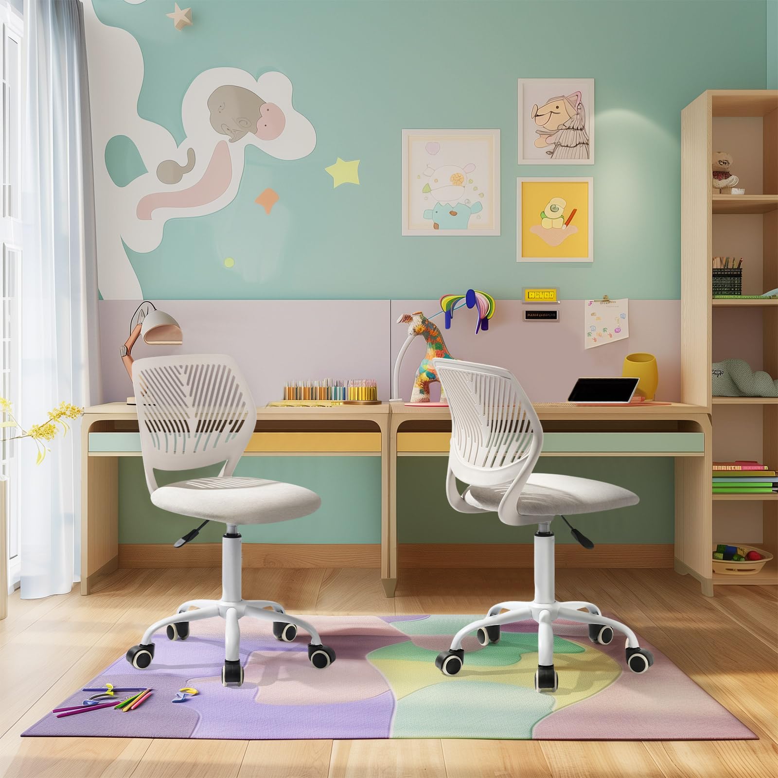 Foto 3 pulgar | Silla de Oficina Furniturer Carnation Beige