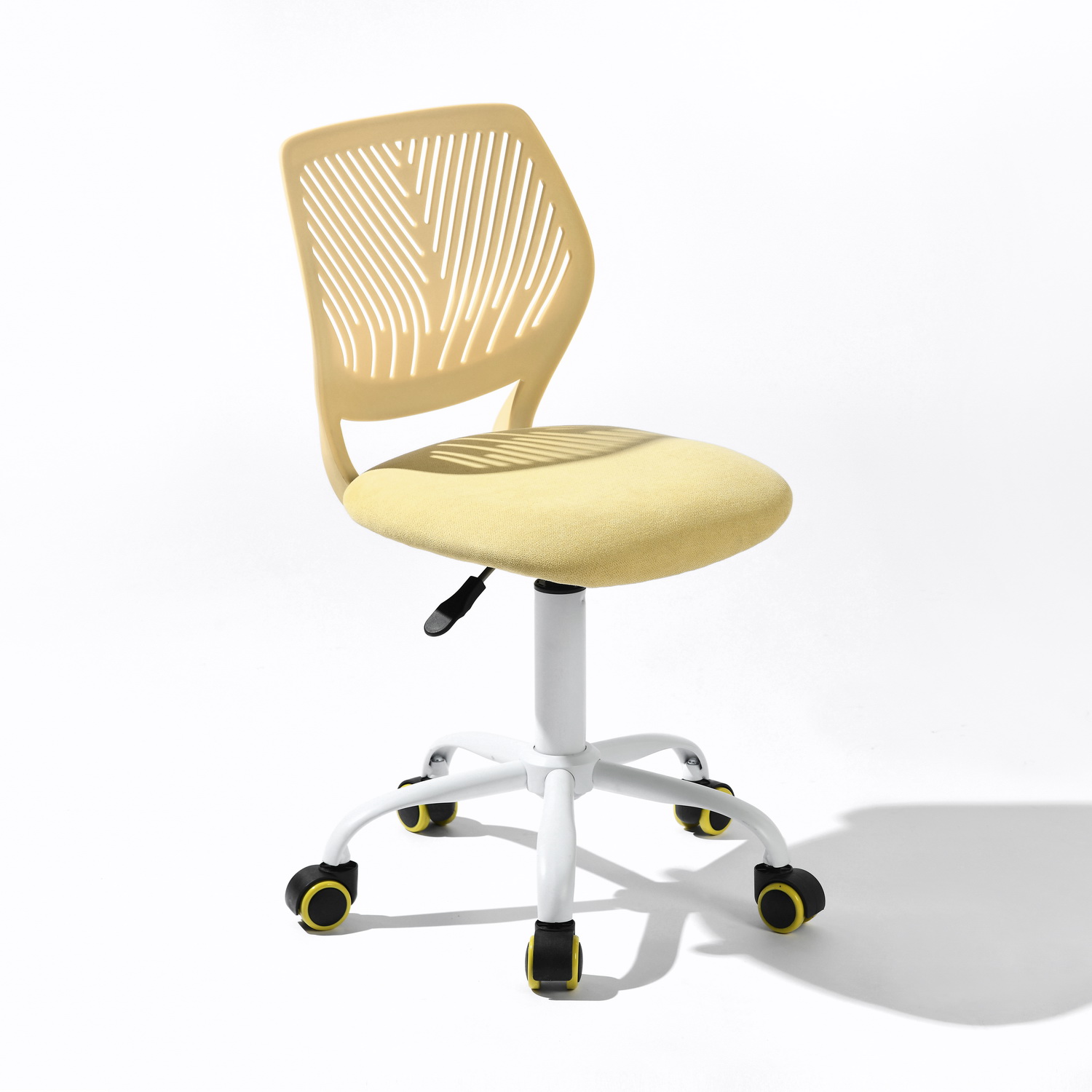 Foto 1 | Silla de Oficina Furniturer Amarilla