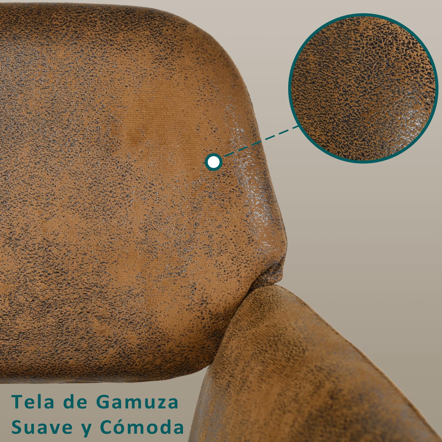 Foto 7 pulgar | Silla de Oficina Furniturer Ross Café