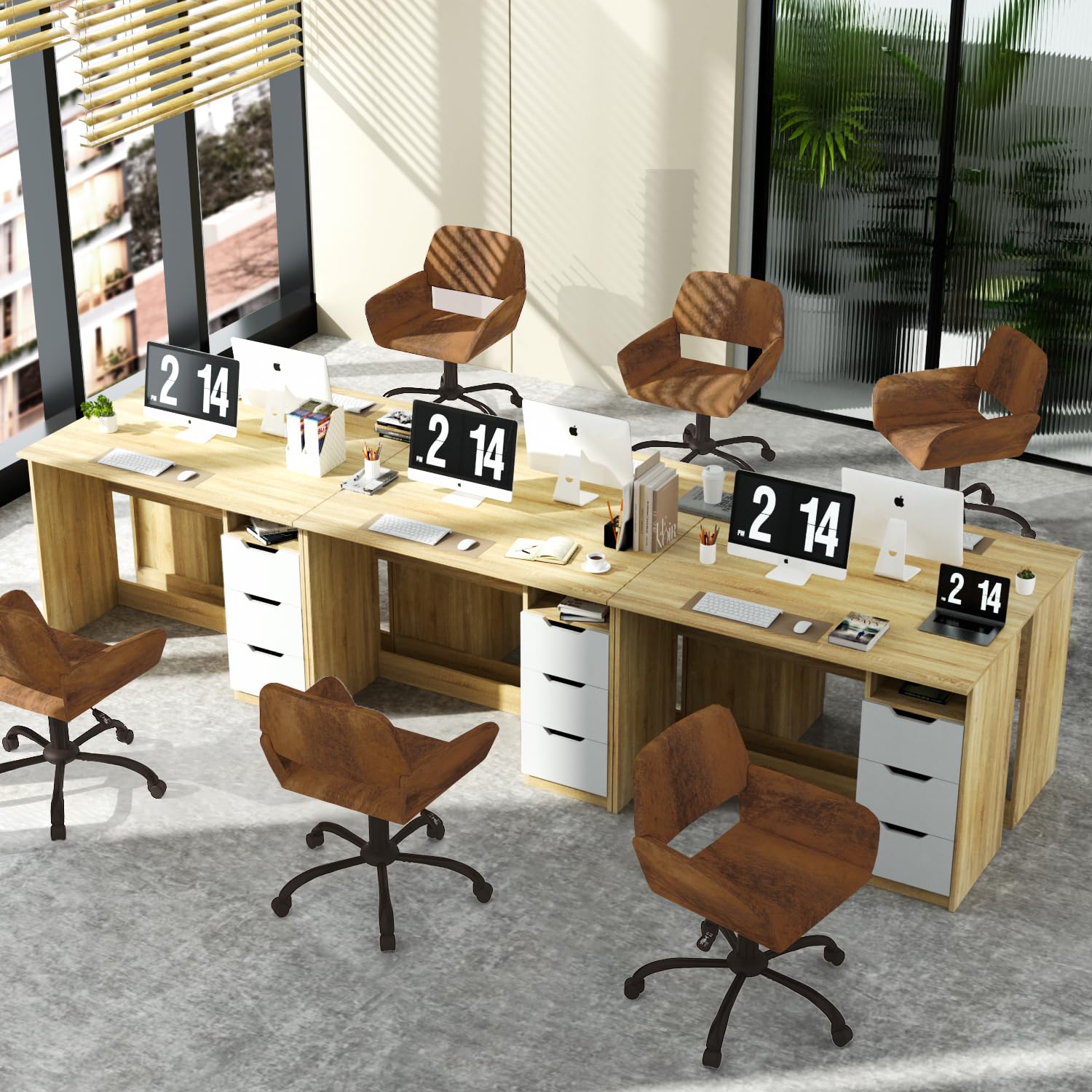 Foto 8 | Silla de Oficina Furniturer Ross Café