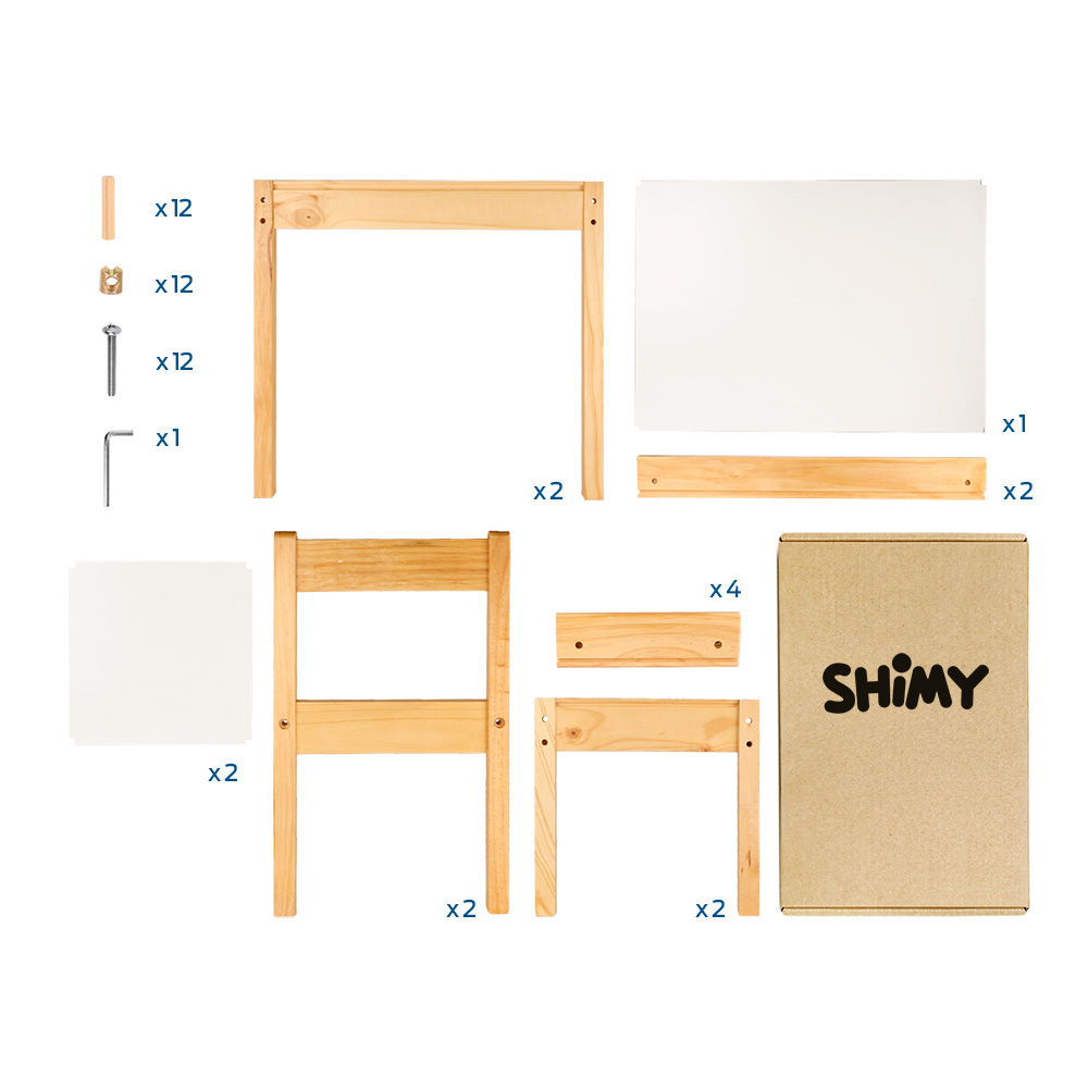 Foto 8 | Mesa Infantil Shimy color Sillas color Beige