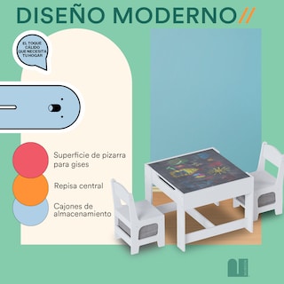 Foto 4 | Set De Mesa Y Sillas Mubson. Mesa Infantil Lommy