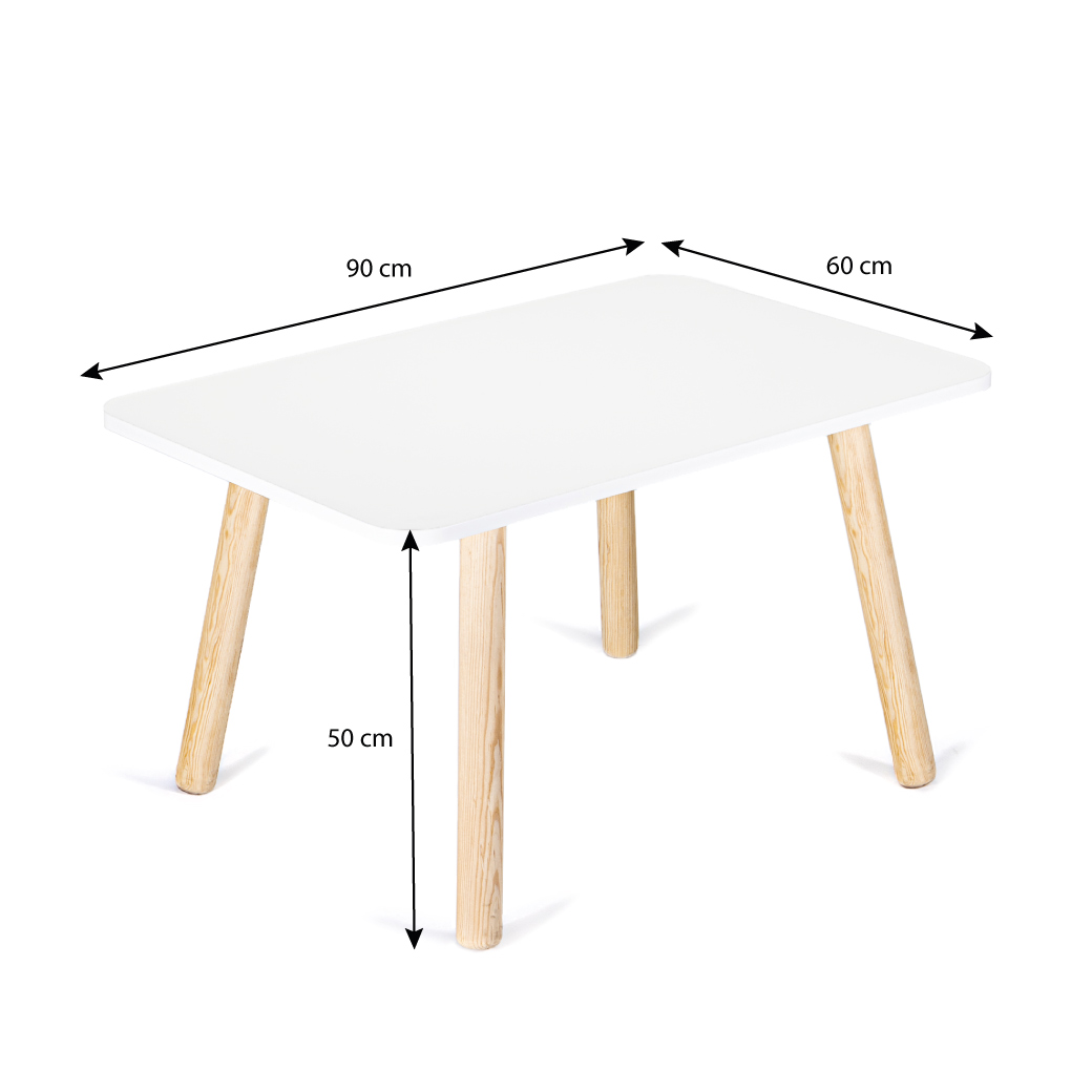 Foto 4 pulgar | Mesa Infantil Duduk Rectangular de Madera