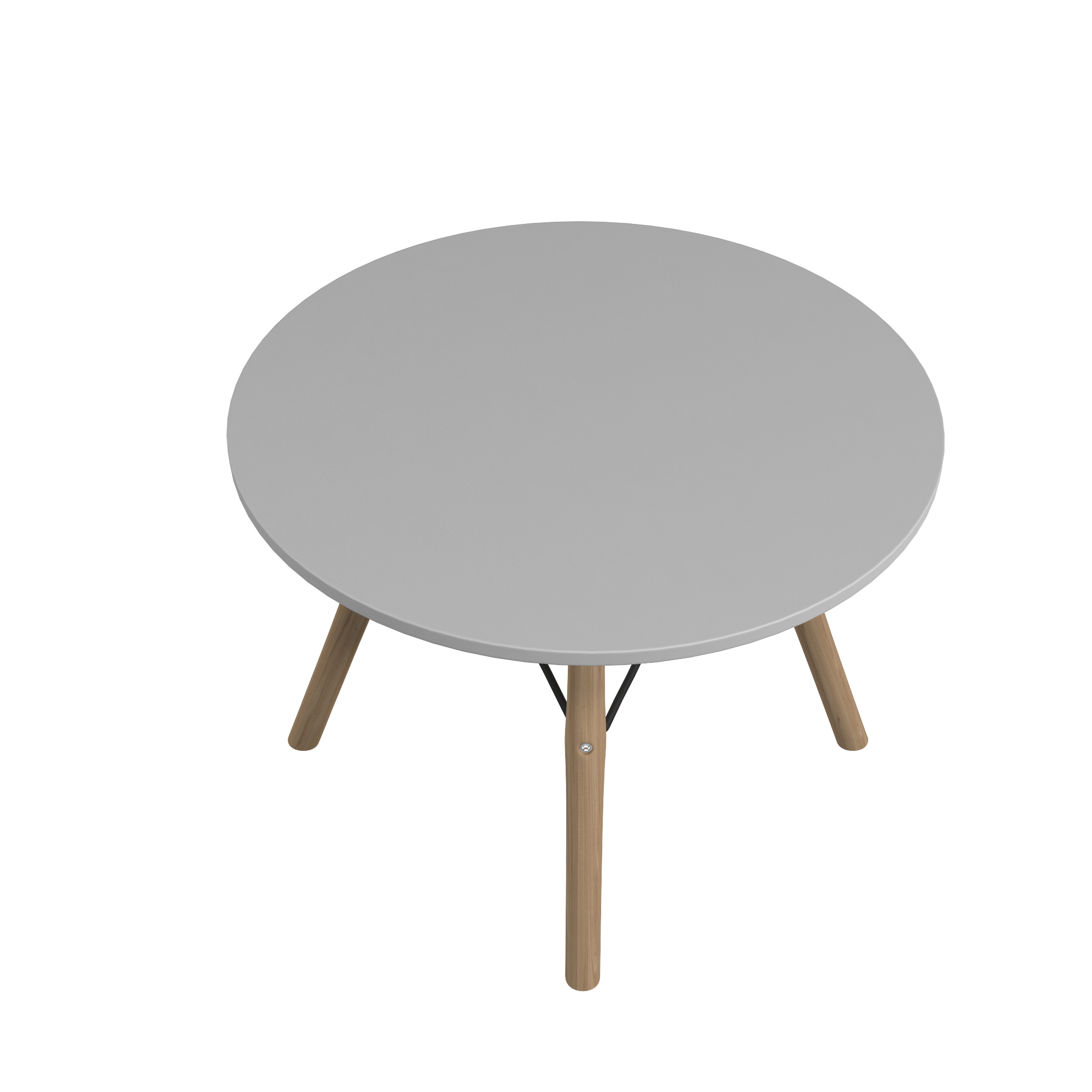 Foto 4 pulgar | Mesa Infantil Blanca Con Patas De Madera, Soporte Metálico Y Tablero De Madera Mdf