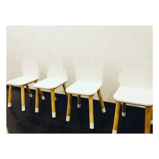 Foto 2 | Mesita Infantil PKES Muebles con 4 Sillitas Diferentes Formas