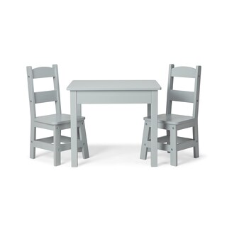 Foto 1 | Mesa Y Sillas Melissa & Doug De Madera Gris Para Niños De 3 A 8 Años - Venta Internacional.