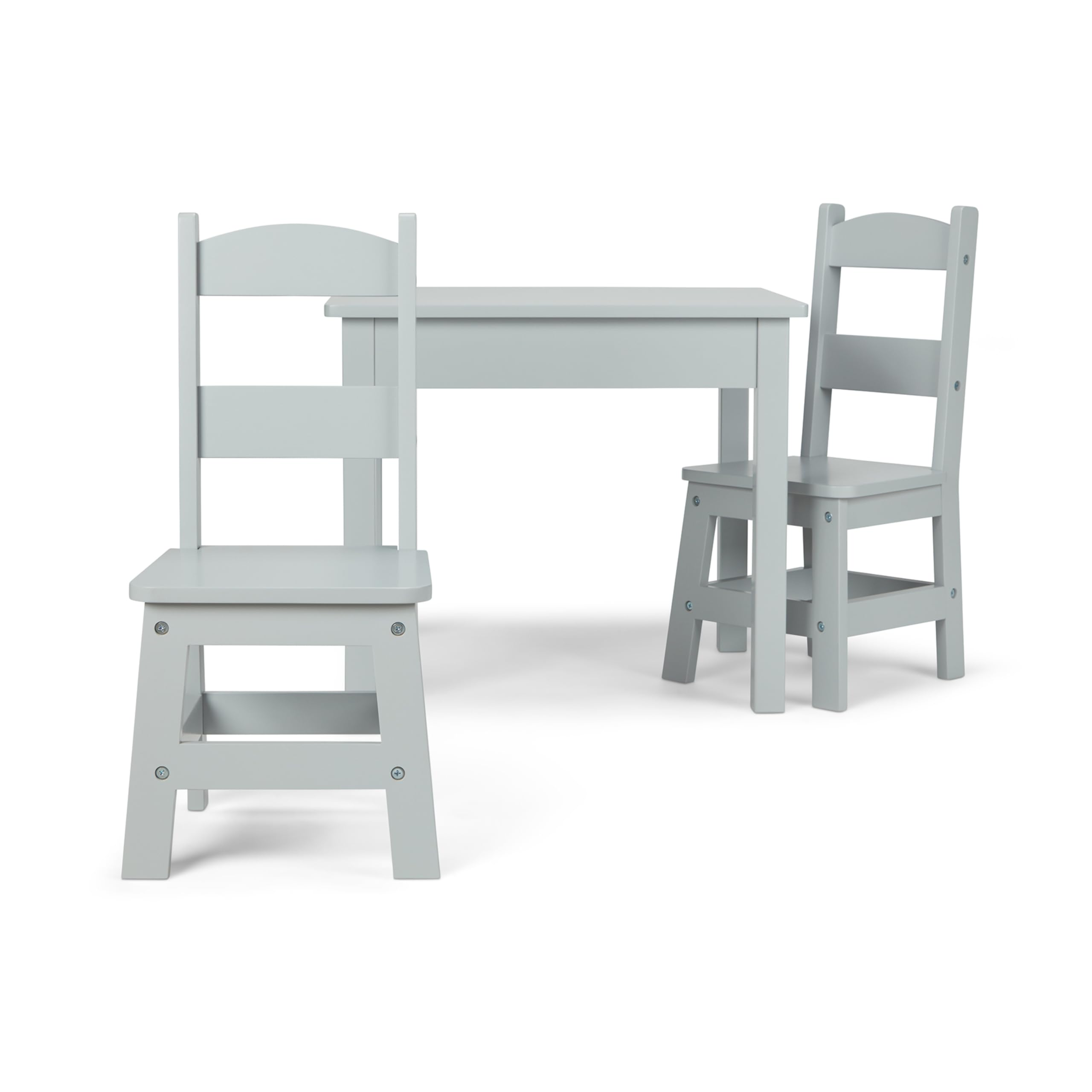 Foto 4 pulgar | Mesa Y Sillas Melissa & Doug De Madera Gris Para Niños De 3 A 8 Años - Venta Internacional.