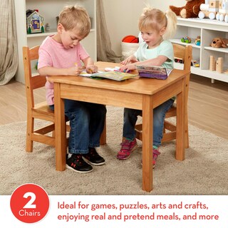 Foto 2 | Set De Muebles De Mesa Y 2 Sillas Para Sala De Juegos Melissa & Doug - Venta Internacional.