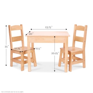 Foto 5 | Set De Muebles De Mesa Y 2 Sillas Para Sala De Juegos Melissa & Doug - Venta Internacional.