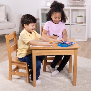 Foto 7 | Set De Muebles De Mesa Y 2 Sillas Para Sala De Juegos Melissa & Doug - Venta Internacional.
