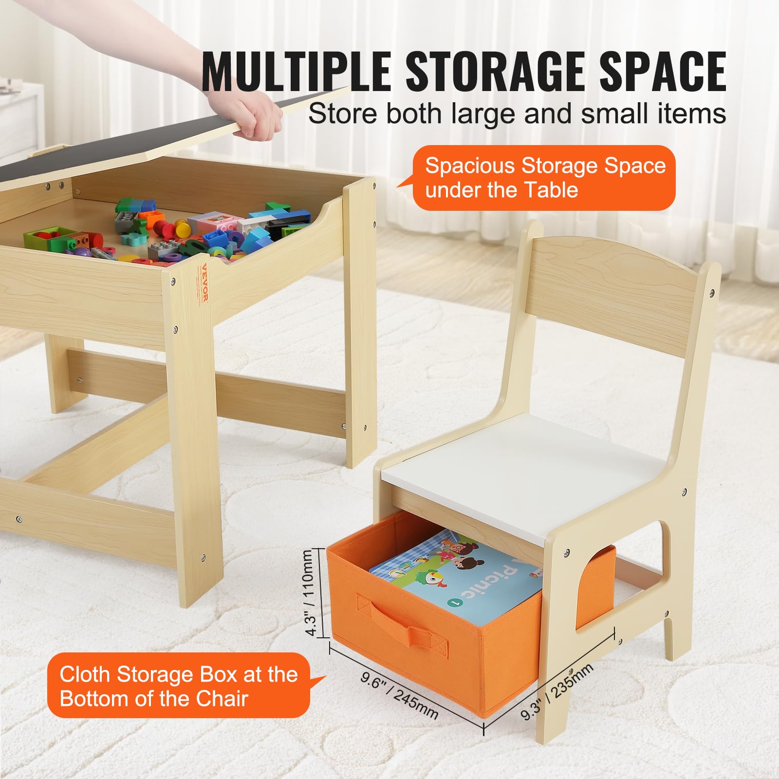 Foto 4 pulgar | Juego De Mesa Y Sillas Vevor Kids, Mesa De Juegos Para Niños Pequeños - Venta Internacional.