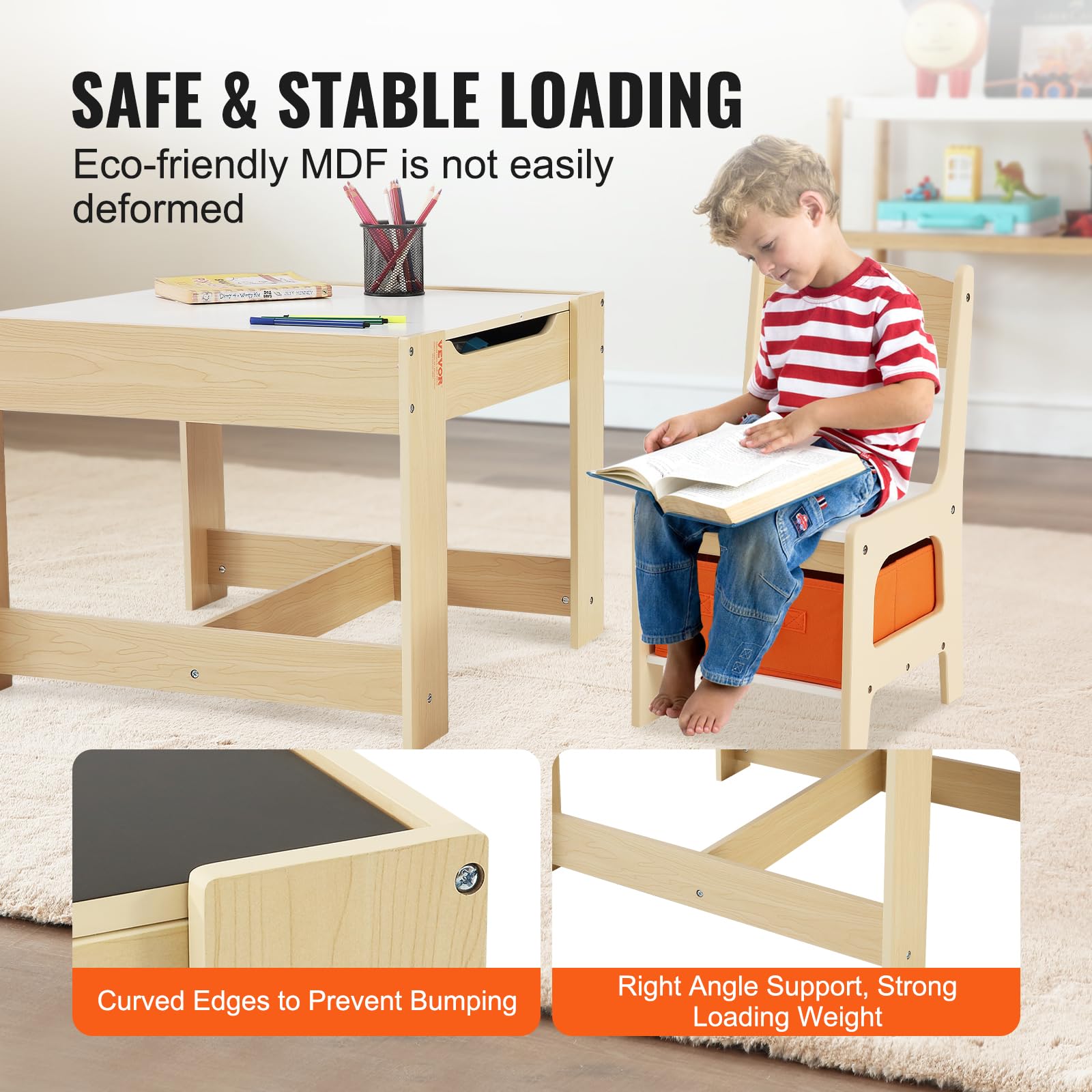 Foto 6 pulgar | Juego De Mesa Y Sillas Vevor Kids, Mesa De Juegos Para Niños Pequeños - Venta Internacional.