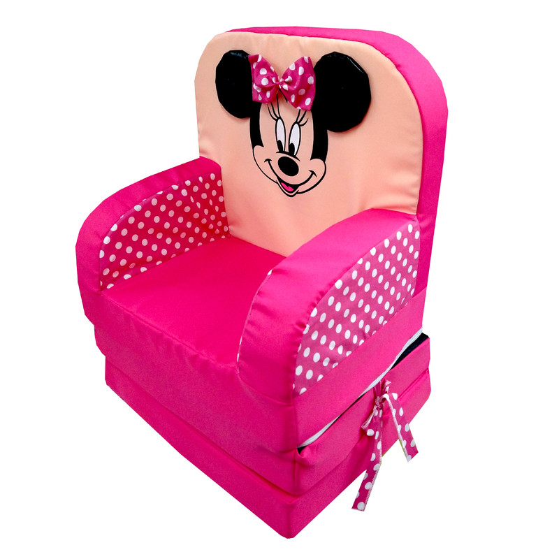 Foto 3 pulgar | Sillón Infantil Plegable Diseño Minnie color Rosa Genérica