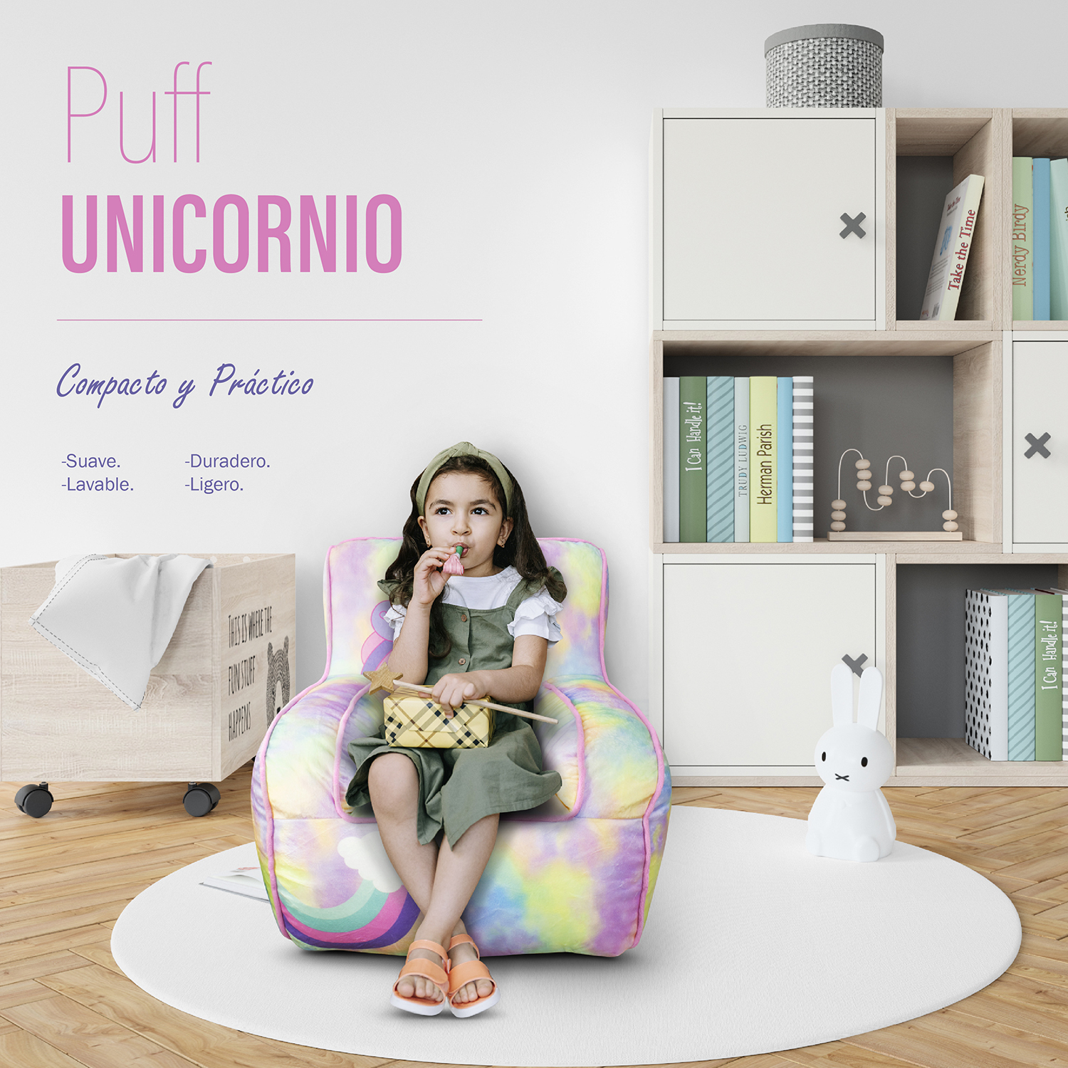 Foto 7 | Sillón Infantil Andromeda Inc Unicornio