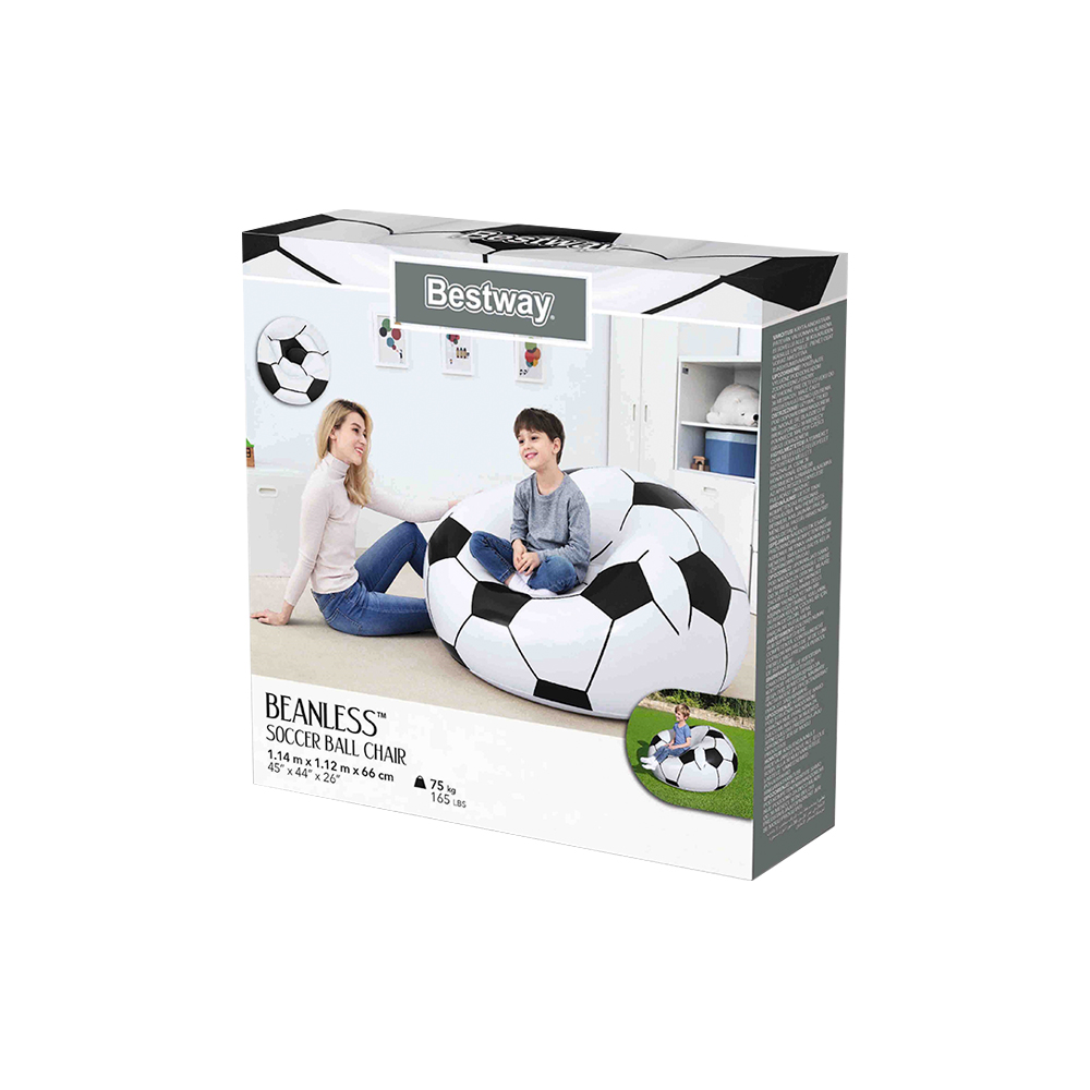 Foto 4 pulgar | Sillón Inflable Puff Bestway Diseño Balón De Futbol