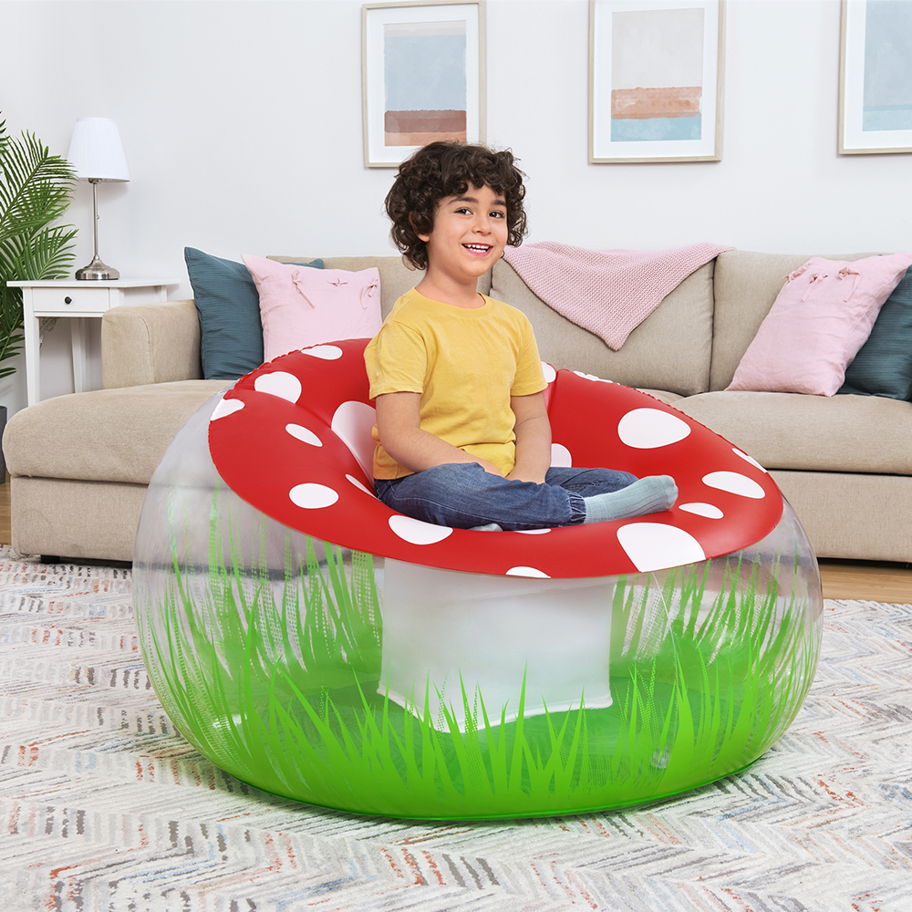 Foto 5 pulgar | Sillón Puff Inflable Infantil Bestway Diseño Hongo