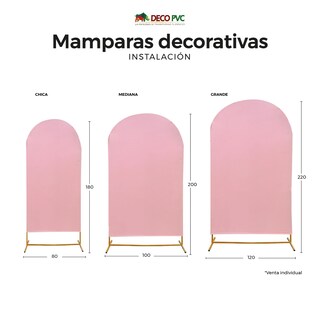 Foto 4 | Dúo / Kit De Mampara Chica .80x1.80 Decorativa Con Funda