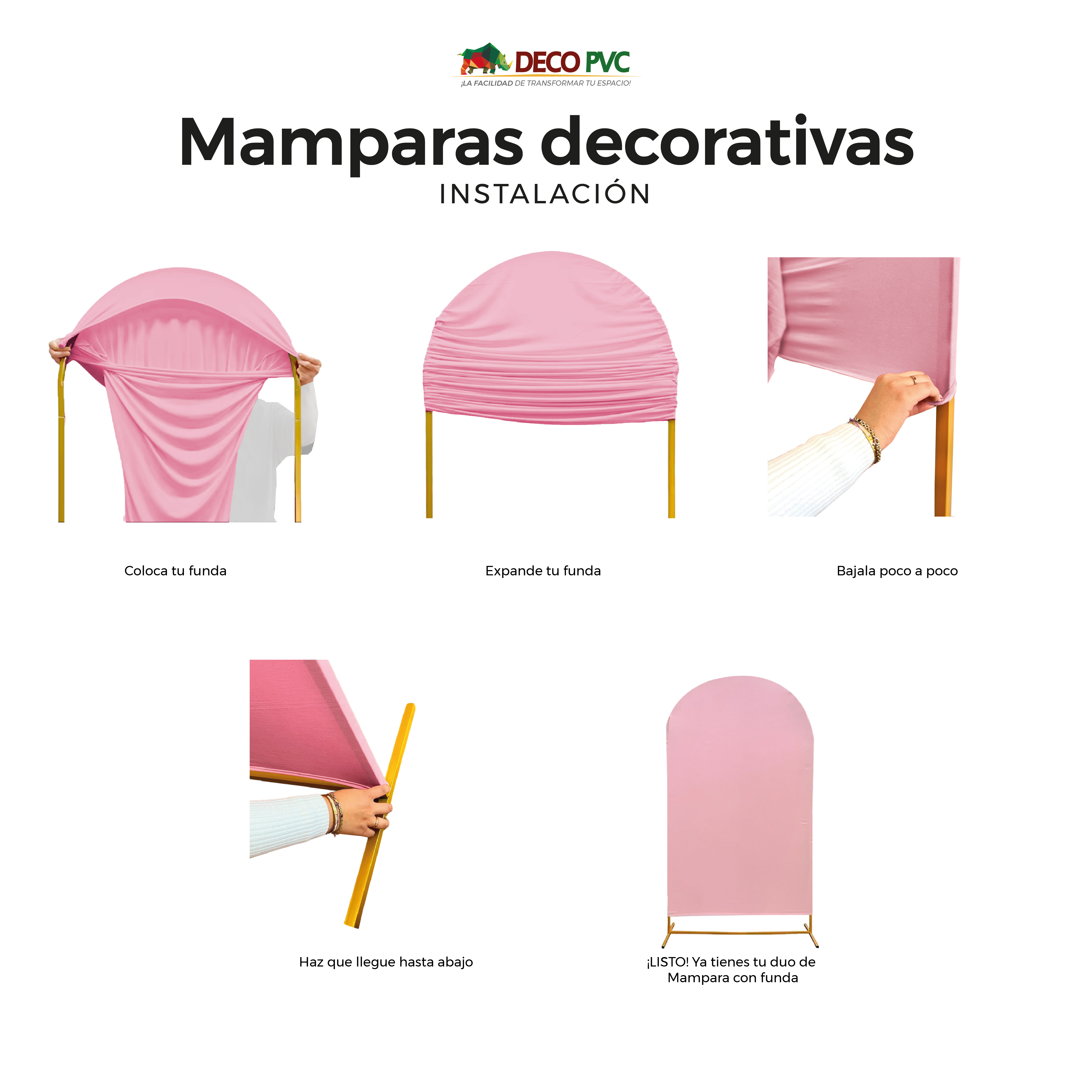 Foto 5 pulgar | Dúo / Kit De Mampara Chica .80x1.80 Decorativa Con Funda