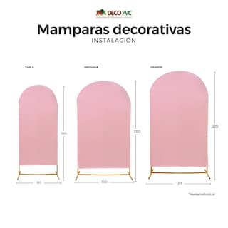 Foto 5 | Dúo / Kit De Mampara Chica .80x1.80 Decorativa Con Funda