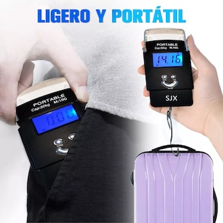 Foto 2 | Báscula Digital De Equipaje Con Gancho, Básculas Para Maleta Eo Safe Imports Esi-16307 Negro
