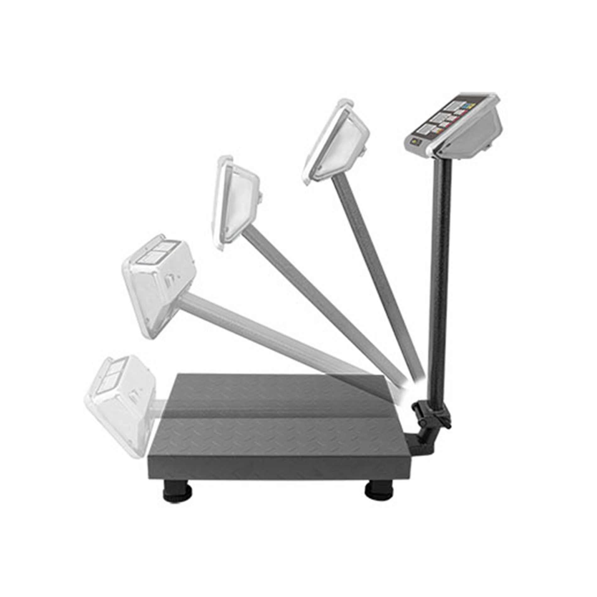 Foto 2 | Báscula De Plataforma Plegable Rhino Bapca-500 Gris Báscula De Plataforma 500 Kg Con Doble Display, Portátil Y Plegab
