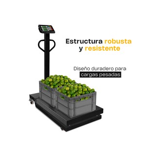 Foto 3 | Báscula De Plataforma Plegable Rhino Bapca-800 800 Kg, Plataforma 60x80 Cm, Portátil, Ruedas Con Freno