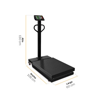 Foto 7 | Báscula De Plataforma Plegable Rhino Bapca-800 800 Kg, Plataforma 60x80 Cm, Portátil, Ruedas Con Freno