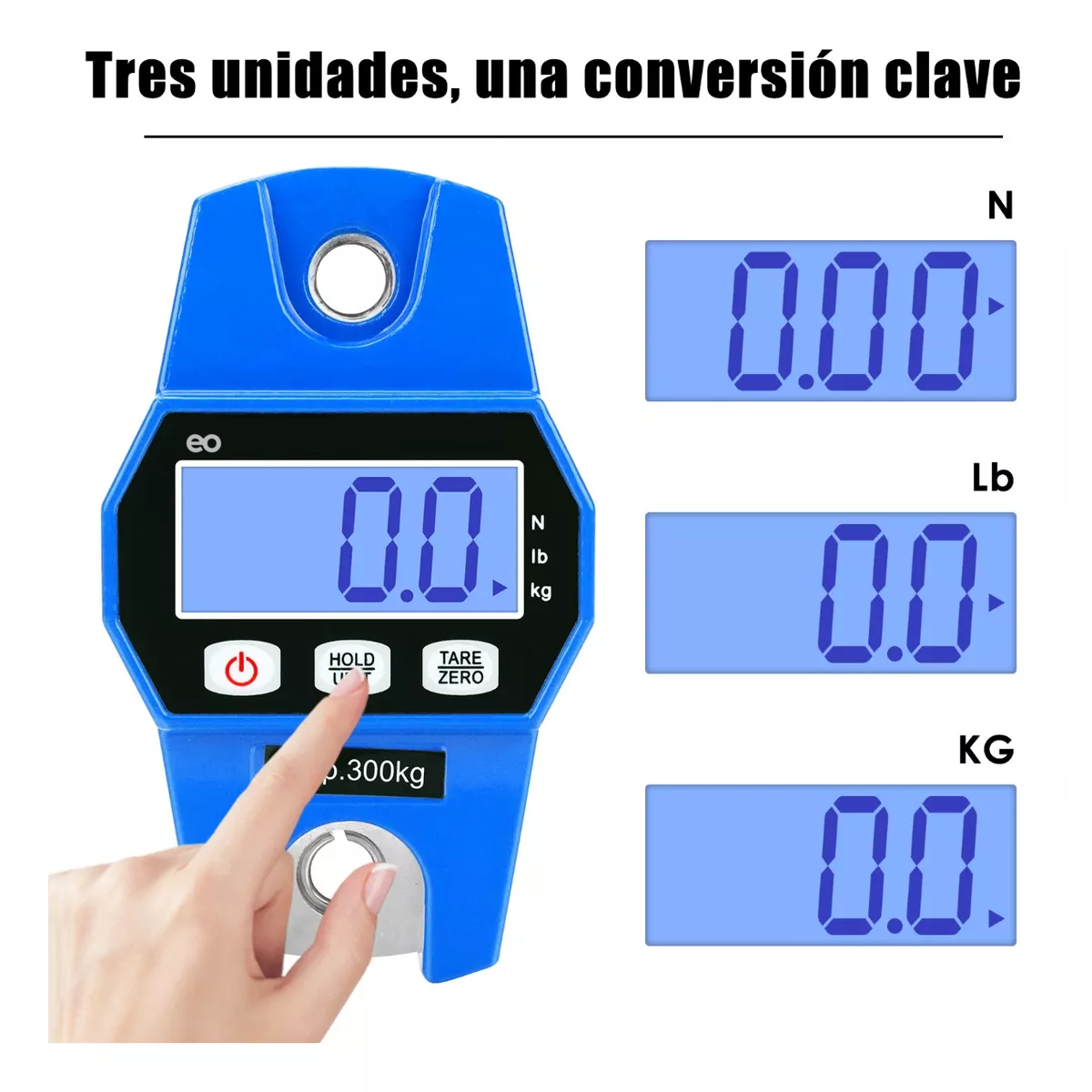Foto 3 pulgar | Báscula Industrial Digital Colgante Portátil Con Colgar Eo Safe Imports Esi-8141-1 Azul