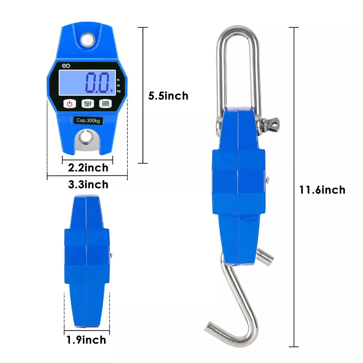 Foto 3 | Báscula Industrial Digital Colgante Portátil Con Colgar Eo Safe Imports Esi-8141-1 Azul