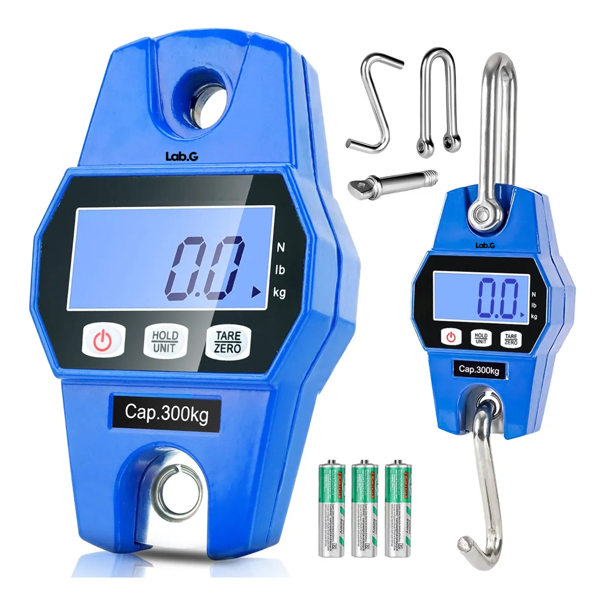 Foto 4 | Báscula Industrial Digital Colgante Portátil Con Colgar Lab.g Azul