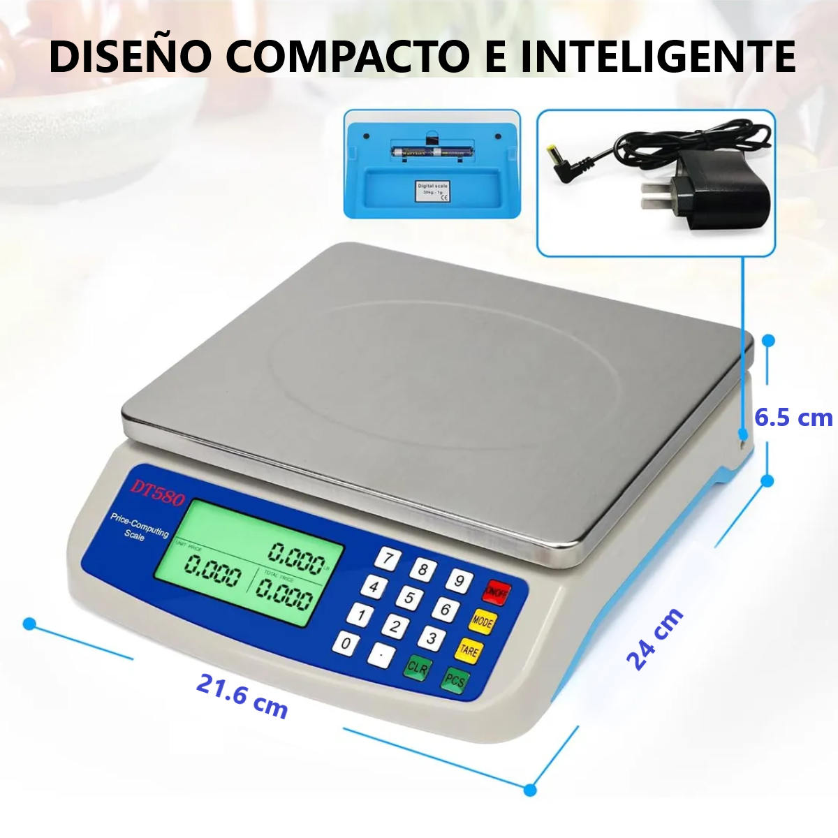 Foto 4 pulgar | Báscula Electrónica 30 Kg Eo Safe Imports Esi-19169 Plata