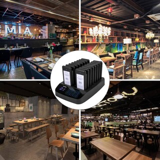 Foto 7 | Sistema Buscapersonas Para Restaurantes Vevor F101 Con 16 Buscapersonas Y 98 Avisadores - Venta Internacional.
