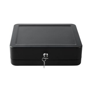 Foto 6 | Caja Para Dinero Qian Qoc-143lk Bandejas Para 4 Billetes Y 5 Monedas, Cerradura De Llave, Portatil Con Asa Color Negro