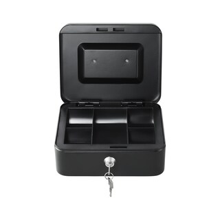 Foto 5 | Caja Para Dinero Qian Qoc-143sk Bandejas Para Billetes Y 5 Monedas Removible, Cerradura De Llave, Portatil Con Asa