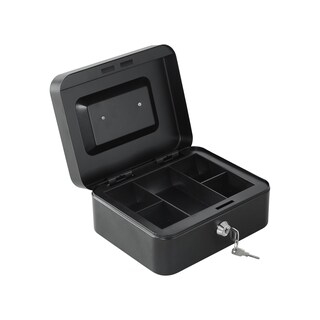 Foto 7 | Caja Para Dinero Qian Qoc-143sk Bandejas Para Billetes Y 5 Monedas Removible, Cerradura De Llave, Portatil Con Asa