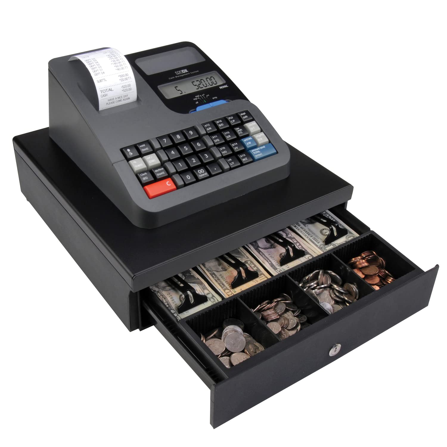 Foto 8 pulgar | Caja Registradora Royal 89395u 520dx Electrónica Con Impresión Térmica - Venta Internacional.
