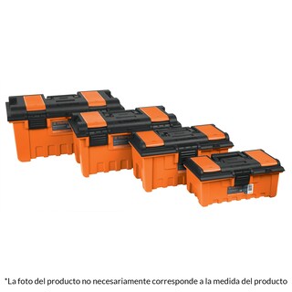 Foto 2 | Caja Plástica 14" con Compartimentos Truper 11139 color Naranja