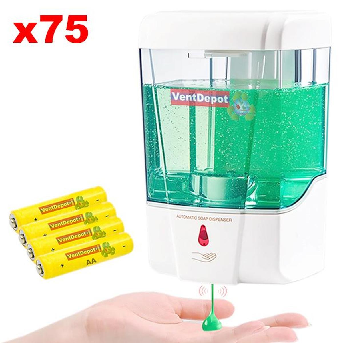 Foto 1 | Dispensador De Shampoo Y Crema Ventdepot Mxnsp-012 75 Pieza Blanco