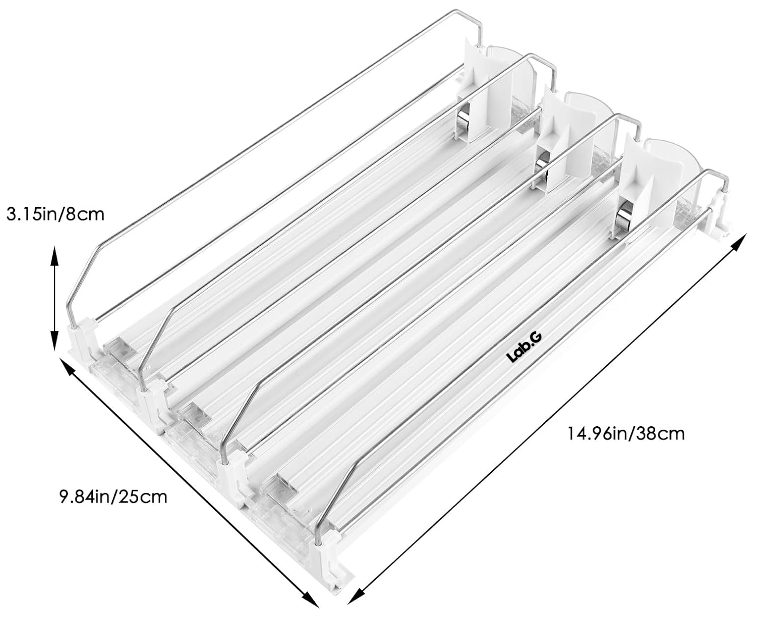 Foto 3 pulgar | Organizador Automático De Latas De Refresco Para Dispensador Color Blanco Transparente