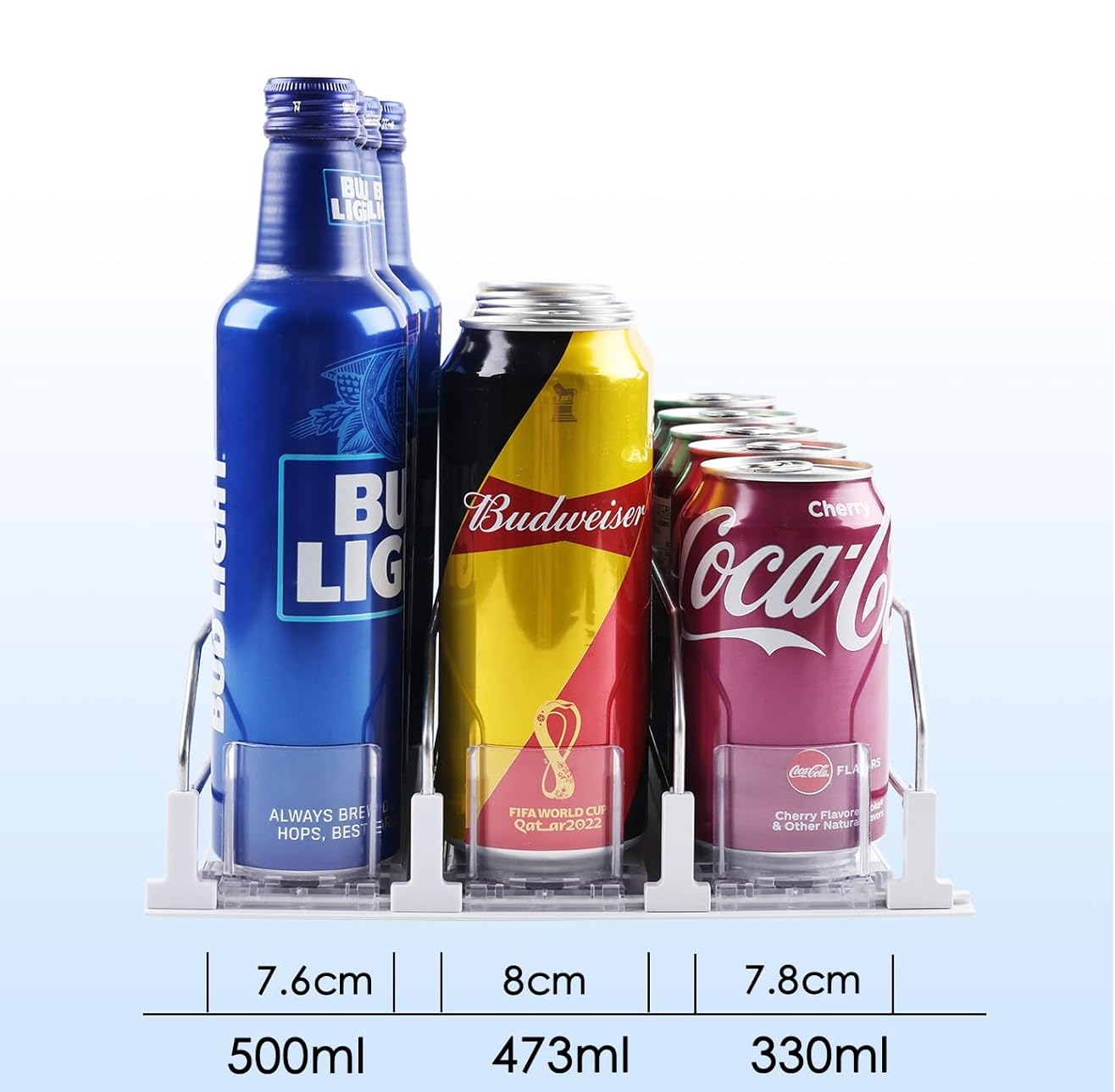 Foto 5 pulgar | Organizador Automático De Latas De Refresco Para Dispensador Color Blanco Transparente